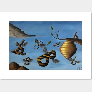 Bumble Bees Posters and Art